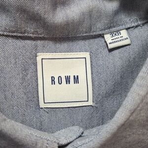 Blue ROWM Long Sleeve Buttondown Shirt, 3XB